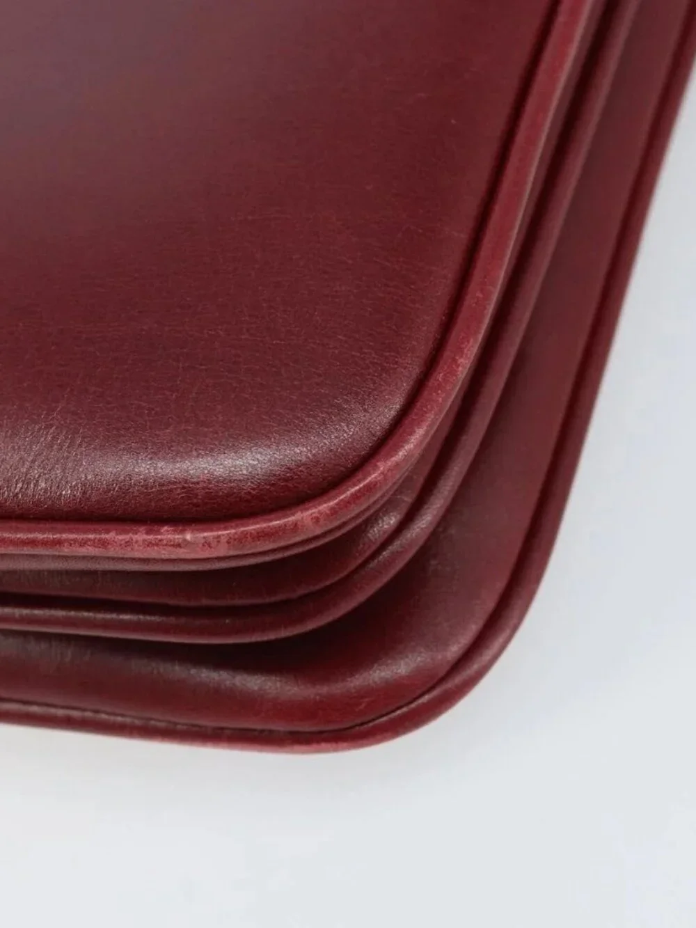 GUCCI Horsebit Shoulder Bag Leather Red Gold Auth ep13642 - Picture 8 of 15